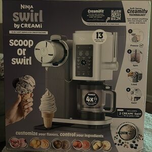 Ninja CREAMi Soft Serve Machine with Black and White Accents